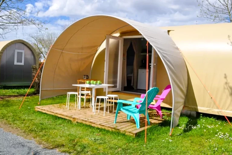 Ongewone tent verhuur camping Charente Maritime